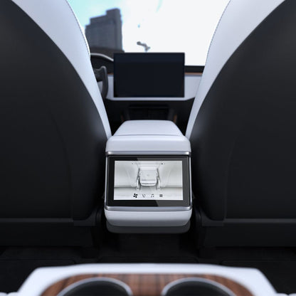 Ochranná fólie Spigen GlastR Slim Anti-Glare pro skutečný dotykový displej Tesla X / S (2022 - 2021), Tvrzené sklo, Černá