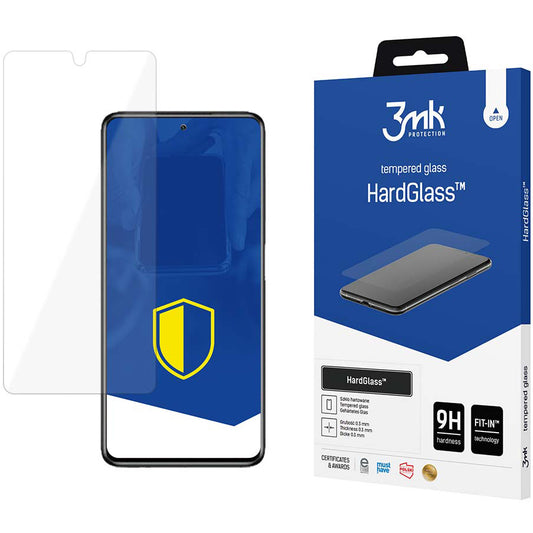 Ochranná fólie na displej 3MK HardGlass pro Samsung Galaxy S23 S911, tvrzené sklo, plné lepidlo