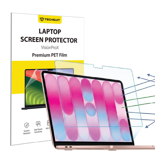 Ochranná fólie proti modrému světlu Techsuit VisionProX pro Apple MacBook Neo 13 palců, plastová