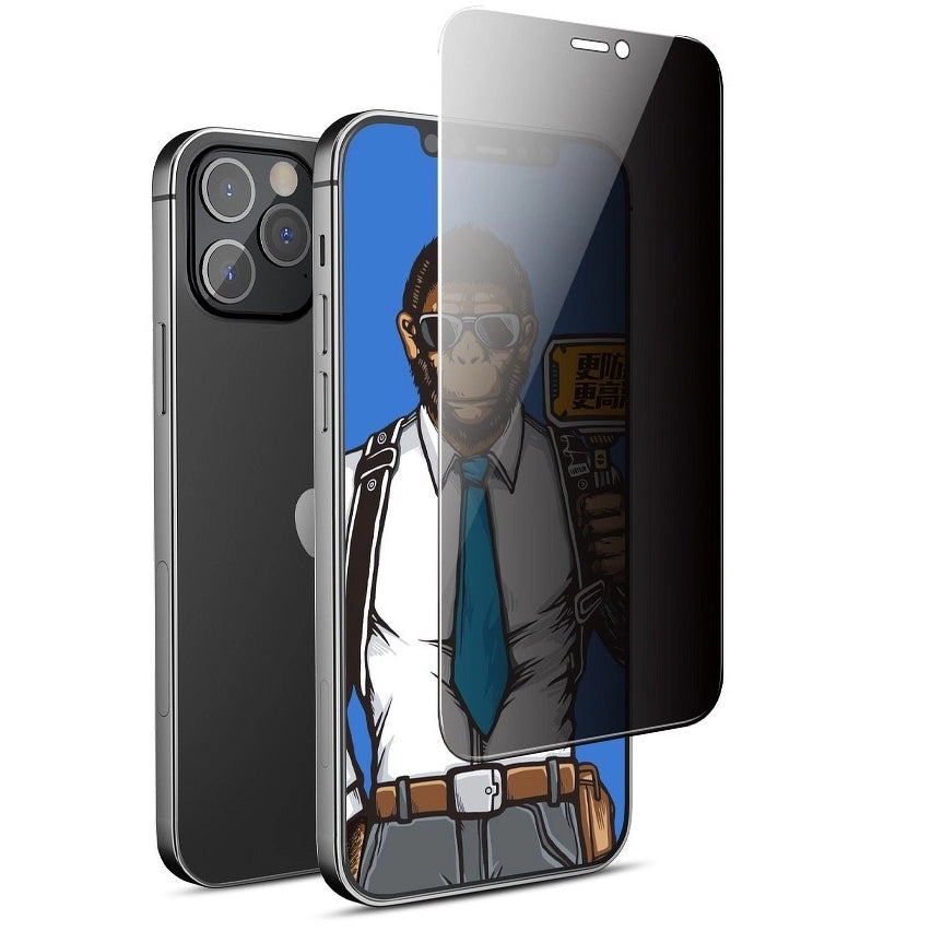 Ochranná fólie na displej Privacy Blueo pro Apple iPhone 16e / 14 / 13 Pro / 13, Tvrzené sklo, Full Glue, 5D