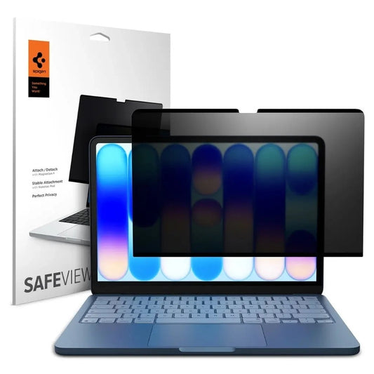 Ochranná fólie na obrazovku Privacy Spigen Safe View Magnetic pro Apple MacBook Neo 13palců, plast AFL11670