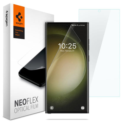 Ochranná fólie Spigen Neo Flex na displej pro Samsung Galaxy S23 Ultra S918, Plast, Sada 2 kusy AFL05943
