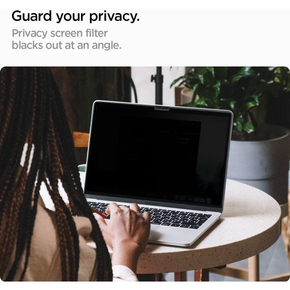 Folie ochrany soukromí obrazovky Spigen Safe View Magnetic pro Apple MacBook Pro 14inch (2022) / (2024) / (2023) / (2021), Plast AFL06158