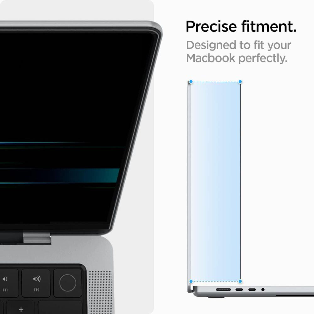Folie ochrany soukromí obrazovky Spigen Safe View Magnetic pro Apple MacBook Pro 14inch (2022) / (2024) / (2023) / (2021), Plast AFL06158