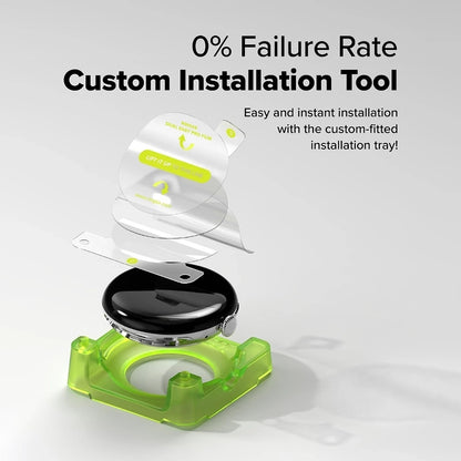 Ringke Dual Easy Pro Protection Film for Google Pixel Watch 4 41mm, Set of 2 pieces, Plastic