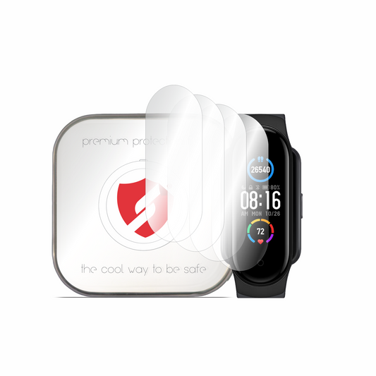 Ochranná fólie Smart Protection Premium Classic pro Amazfit Band 5 / Xiaomi Smart Band 6 / Band 5, sada 4 kusy, plast