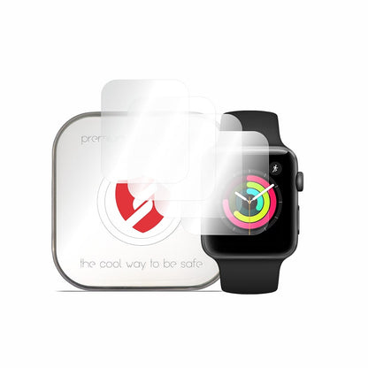 Ochranná fólie Smart Protection Premium Classic pro Apple Watch 42mm Series, sada 4 kusů, plast