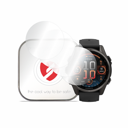 Ochranná fólie Smart Protection Premium Classic pro Garmin Fenix 8 47mm, Sada 4 kusů, Plast