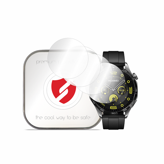 Ochranná fólie Smart Protection Premium Classic pro Huawei Watch GT 4 46mm, Sada 4 kusů, Plast