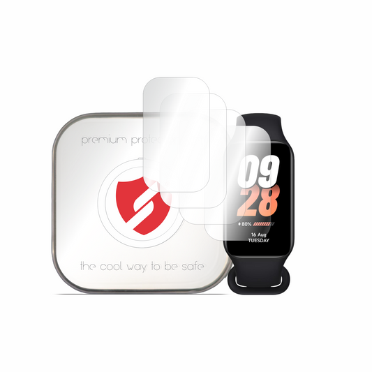 Ochranná fólie Smart Protection Premium Classic pro Xiaomi Smart Band 8 Active, sada 4 kusů, plast