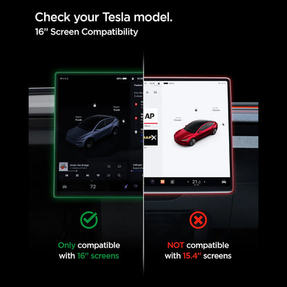 Ochranná fólie Spigen GlastR EZ FIT Anti-Glare pro navigaci Tesla Y 2026 Premium / Performance, tvrzené sklo AGL10819