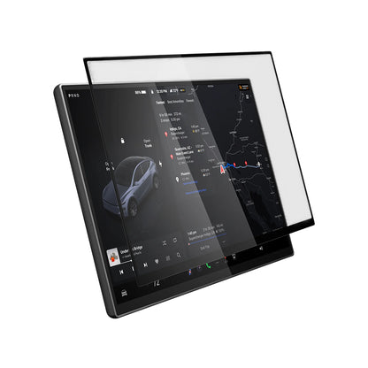 Ochranná fólie Spigen GlastR EZ FIT pro navigaci Tesla Y 2026 Premium / Performance, tvrzené sklo AGL10820