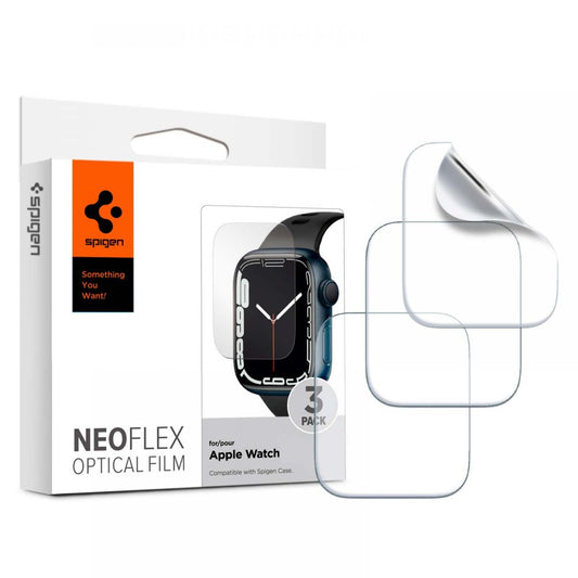 Ochranná fólie Spigen Neo Flex pro Apple Watch 45mm / 44mm / 42mm Series, sada 3 kusy, plast AFL04049