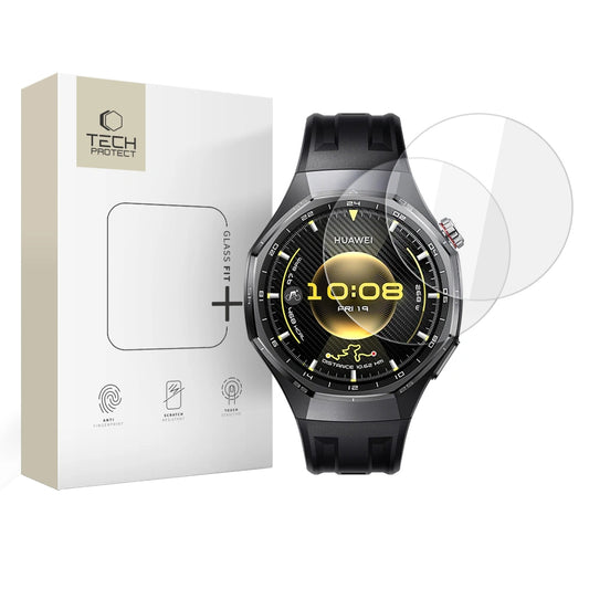 Ochranná fólie Tech-Protect Fit+ pro Huawei Watch GT 6 Pro, sada 2 kusy, tvrzené sklo