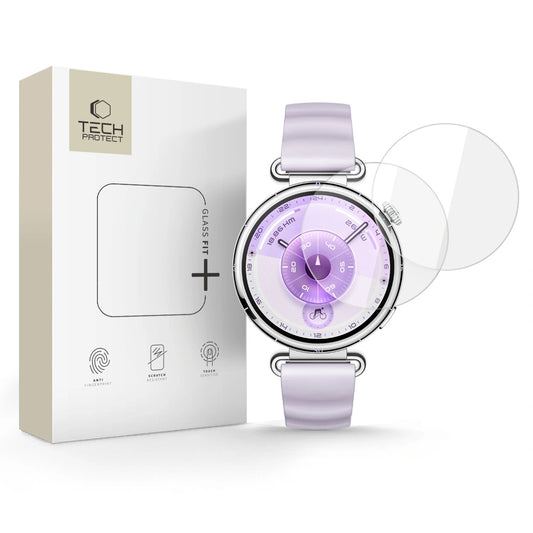 Ochranná fólie Tech-Protect Fit+ pro Huawei Watch GT 6 41mm, sada 2 kusy, tvrzené sklo