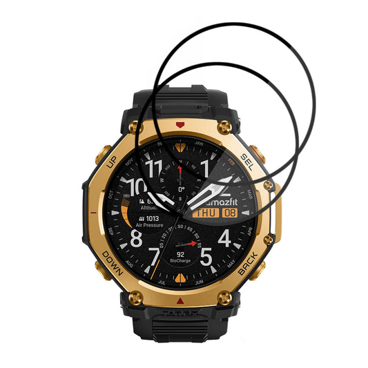 Ochranná fólie Techsuit Nano Flex pro Amazfit T-Rex 3 Pro 48mm, sada 2 kusy, plast, černá