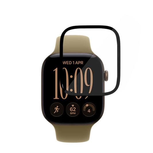 Ochranná fólie Techsuit Nano Flex pro Apple Watch Series 12 42 mm, plastová, sada 2 kusů, černá