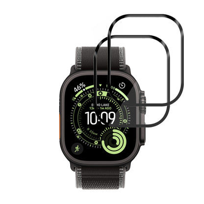 Folie ochranná Techsuit Nano Flex pro Apple Watch Ultra Series, Sada 2 kusy, Plast, Černá