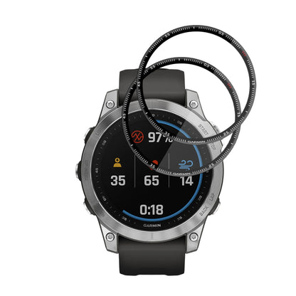 Ochranná fólie Techsuit Nano Flex pro Garmin Fenix 7, Sada 2 kusy, Plast, Černá