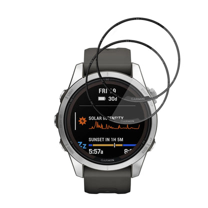 Ochranná fólie Techsuit Nano Flex pro Garmin Fenix 7S Pro Solar, Sada 2 kusy, Plast, Černá