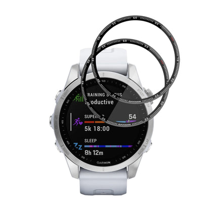 Ochranná fólie Techsuit Nano Flex pro Garmin Fenix 7S, sada 2 kusy, plast, černá