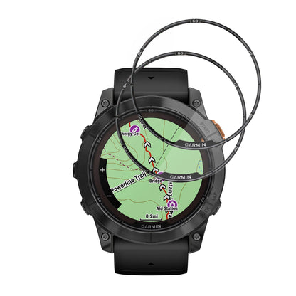 Ochranná fólie Techsuit Nano Flex pro Garmin Fenix 7X Pro Solar, Sada 2 kusy, Plast, Černá