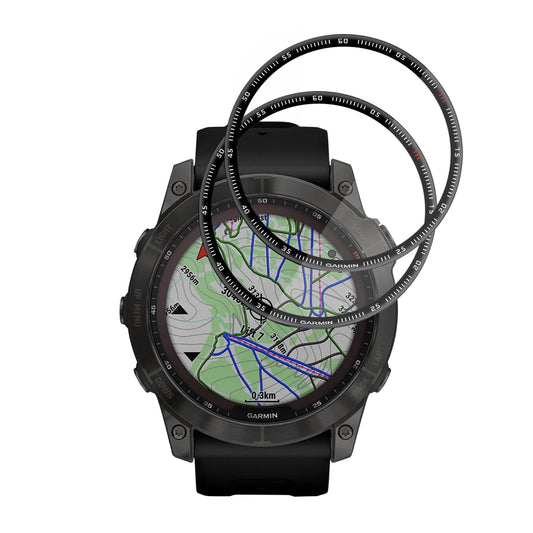 Ochranná fólie Techsuit Nano Flex pro Garmin Fenix 7X, Sada 2 kusy, Plast, Černá