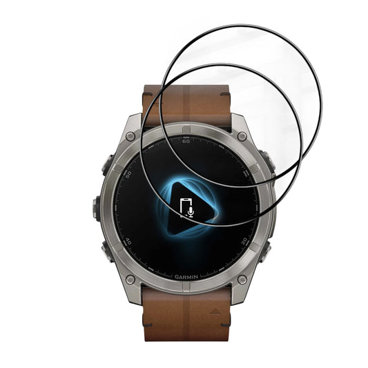 Ochranná fólie Techsuit Nano Flex pro Garmin Fenix 8 Pro 51mm / 8 51mm, Sada 2 kusy, Plast, Černá