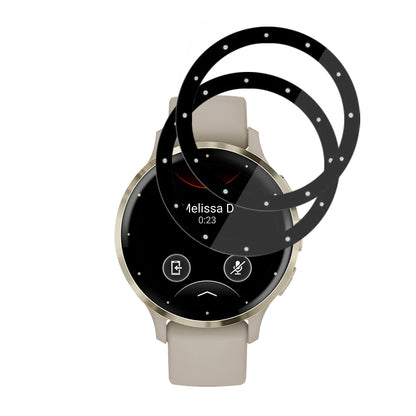 Ochranná fólie Techsuit Nano Flex pro Garmin Venu 3S, sada 2 kusy, plast, černá