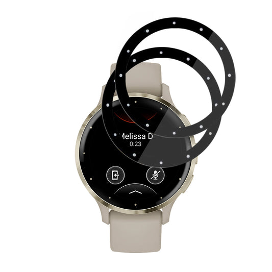 Ochranná fólie Techsuit Nano Flex pro Garmin Venu 3S, sada 2 kusy, plast, černá