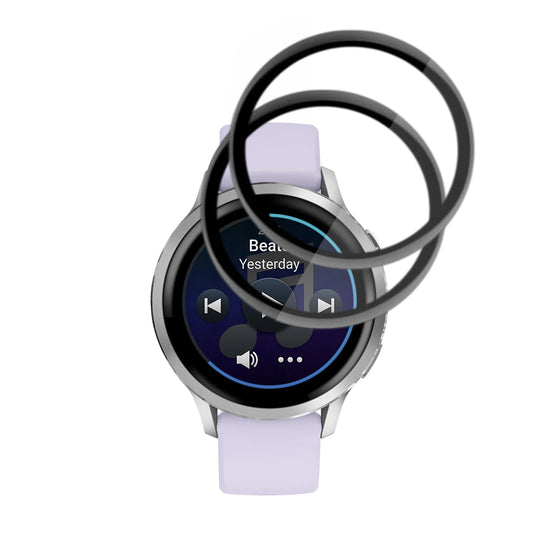Ochranná fólie Techsuit Nano Flex pro Garmin Venu 4 41mm, sada 2 kusy, plast, černá