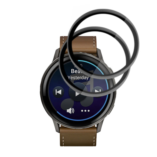 Ochranná fólie Techsuit Nano Flex pro Garmin Venu 4 45mm, sada 2 kusy, plast, černá