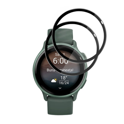 Fólie ochranná Techsuit Nano Flex pro Garmin vivoactive 6, Sada 2 kusy, Plast, Černá