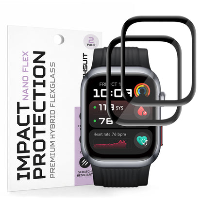 Folie ochranná Techsuit Nano Flex pro Huawei Watch D2, Sada 2 kusy, Plast, Černá