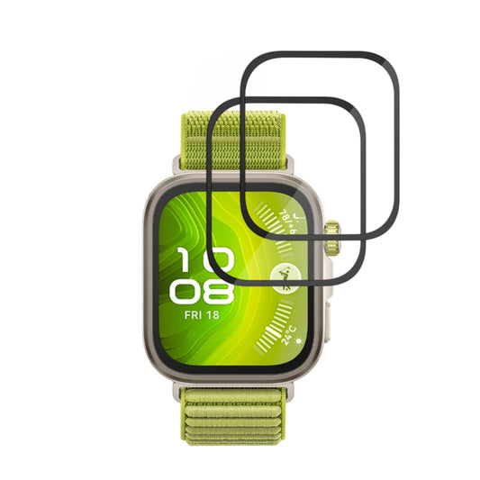 Ochranná fólie Techsuit Nano Flex pro Huawei Watch Fit 4 Pro, sada 2 kusy, plast, černá