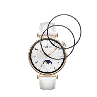 Ochranná fólie Techsuit Nano Flex pro Huawei Watch GT 4 41mm, Sada 2 kusy, Plast, Černá