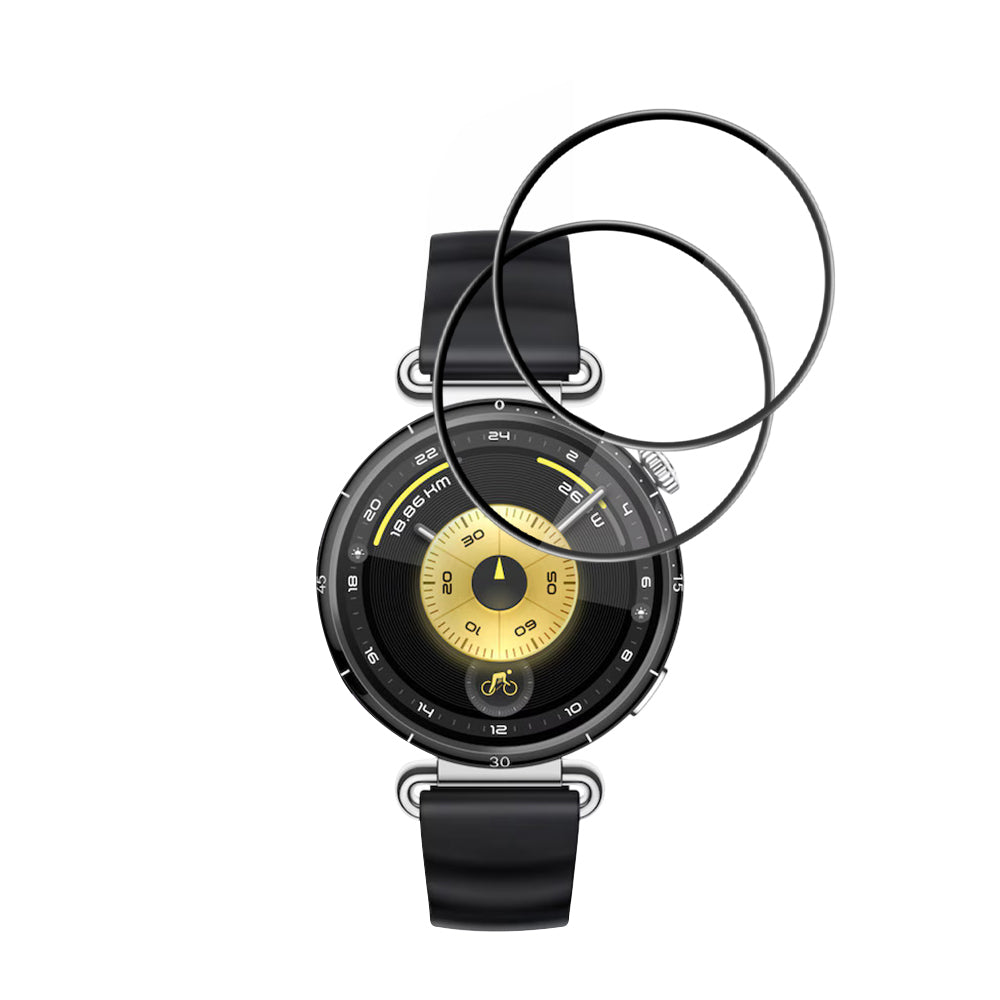 Folie ochranná Techsuit Nano Flex pro Huawei Watch GT 6 41mm, Sada 2 kusy, Plast, Černá