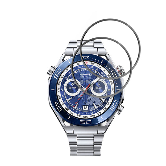 Folie ochranná Techsuit Nano Flex pro Huawei Watch Ultimate 2 / Ultimate, Sada 2 kusy, Plast, Černá