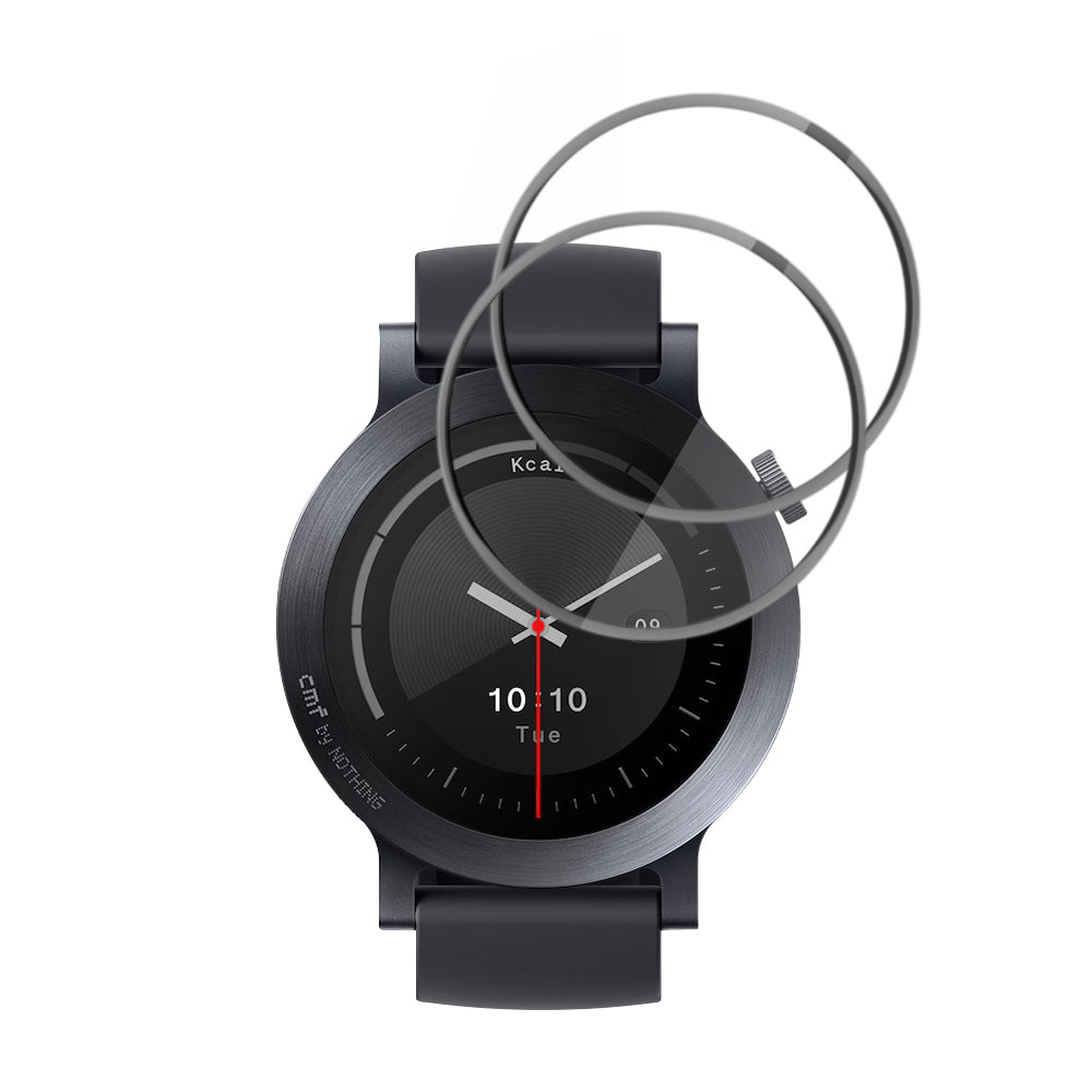 Folie ochranná Techsuit Nano Flex pro Nothing CMF Watch 3 Pro, Sada 2 kusy, Plast, Černá