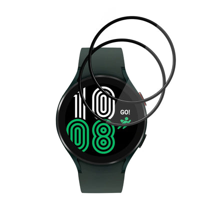 Folie ochranná Techsuit Nano Flex pro Samsung Galaxy Watch4 44mm, Sada 2 kusy, Plast, Černá