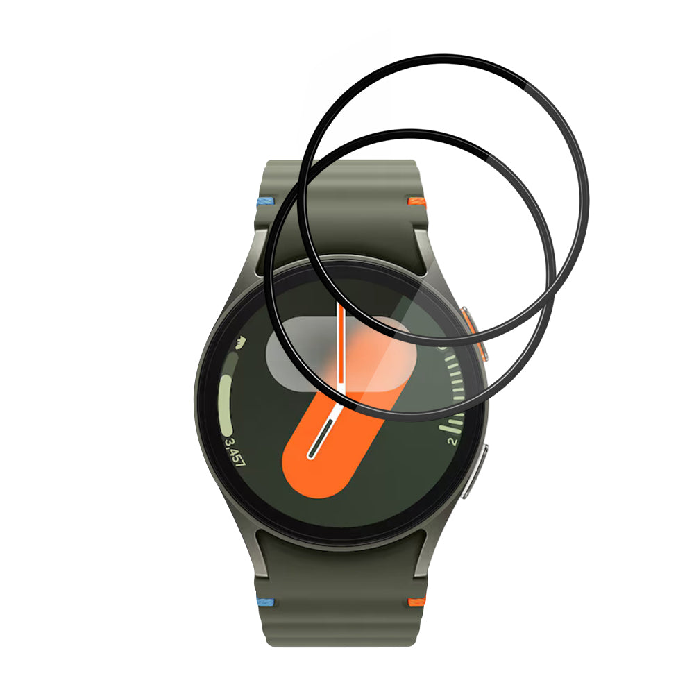 Fólie ochranná Techsuit Nano Flex pro Samsung Galaxy Watch7 40mm, Sada 2 kusy, Plast, Černá