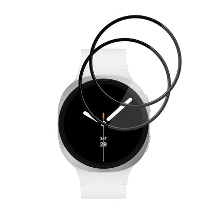 Folie ochranná Techsuit Nano Flex pro Samsung Galaxy Watch8 44mm, Sada 2 kusy, Plast, Černá