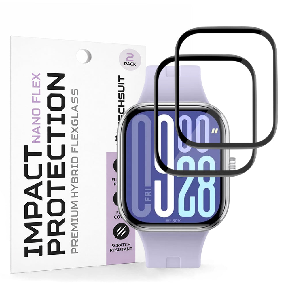 Fólie ochranná Techsuit Nano Flex pro Xiaomi Redmi Watch 5, Sada 2 kusy, Plast, Černá
