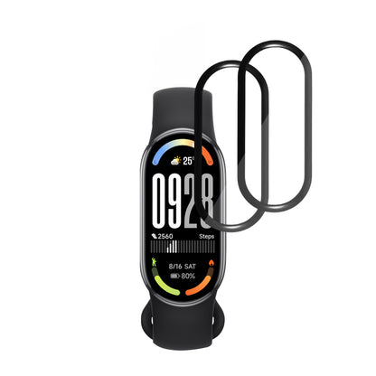 Folie ochranná Techsuit Nano Flex pro Xiaomi Smart Band 10, Sada 2 kusy, Plast, Černá