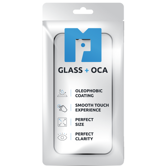 Sklo displeje + OCA MP kompatibilní s Apple iPhone 14 Pro Max, Černý