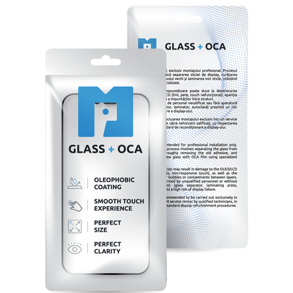 Screen Glass + OCA MP compatible with Apple iPhone XS / X, Black