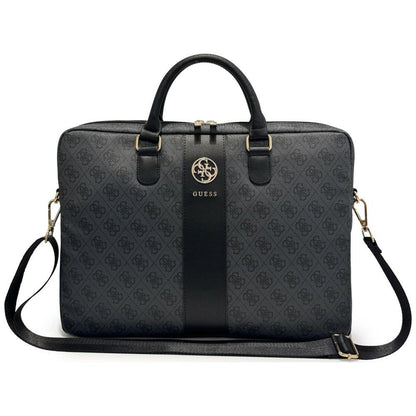 Taška Guess 4G Round Classic Logo pro notebook 16 palců, černá