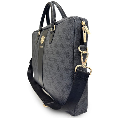 Taška Guess 4G Round Classic Logo pro notebook 16 palců, černá