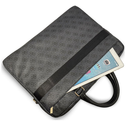 Taška Guess 4G Round Classic Logo pro notebook 16 palců, černá