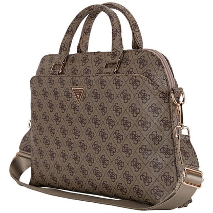 Taška Guess 4G Triangle Logo pro Laptop 15inch, Hnědá